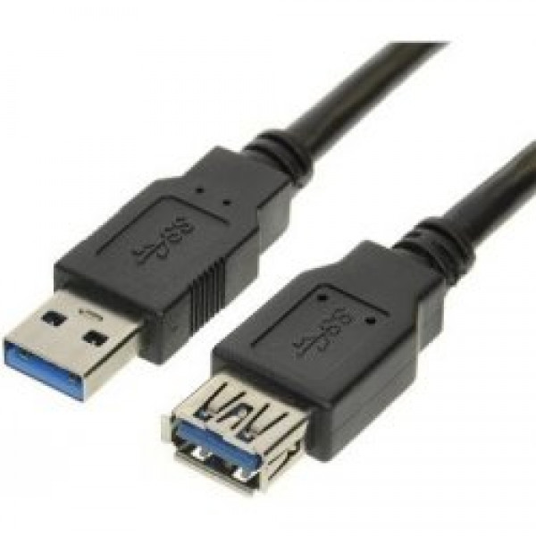 PremiumCord USB 3.0 predlžovací AA čierny 1m