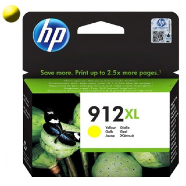 HP 912XL Cartridge 3YL83AE, Yellow (Žltá)