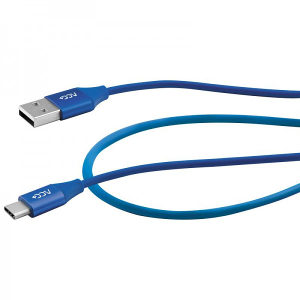 MAXCOM Kábel ACC+ USB Type C/USB - MFI 1m Blu
