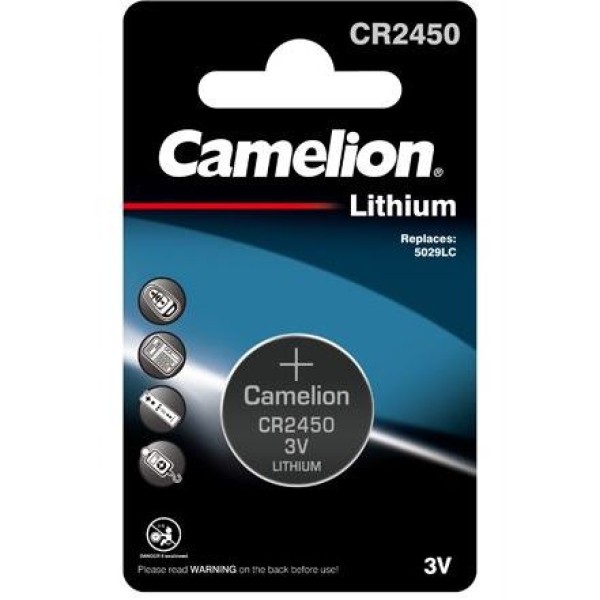 CAMELION CR2450, Lítiová batéria, 3.0V 550 mAh 1ks