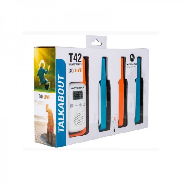 MOTOROLA T42 WALKIE TALKIE Quad 4ks