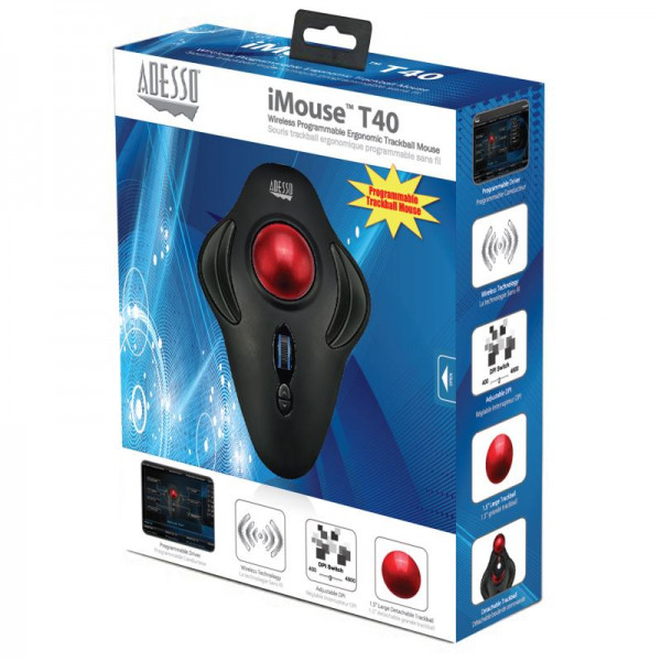 ADESSO iMouse T40, Ergonomic wireless Mouse