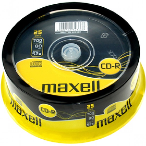 CD-R 700MB 52x 25SP 628522 MAXELL